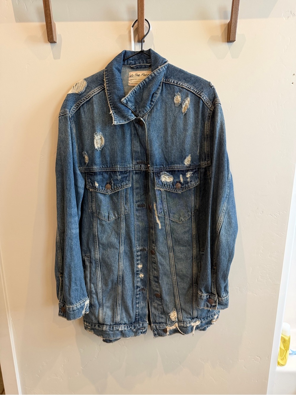 Free people long Jean jacket
